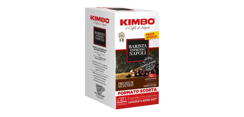 Capsule compatibili A Modo Mio Barista Espresso Napoli Kimbo – 40 pz