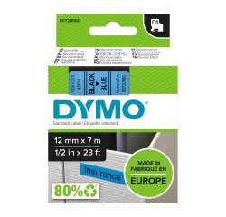 Dymo nastro 12mmx7m nero-blu