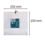 Urna con lucchetto 25x25x25 - trasparente