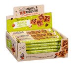 Barre de 4 petits carrés à croquer chocolat noisettes et éclats de noisettes Michel et Augustin - Boîte de 18