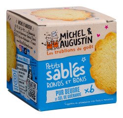 Kleine zandkoekjes van echte boter en zout uit Guérande Michel en Augustin - Doos van 40 g
