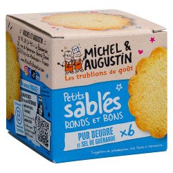 Petits sablés pur beurre et sel de Guérande Michel et Augustin - Boîte de 40 g