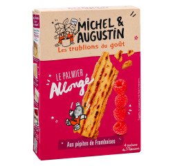 Palmkoekjes met frambozen van Michel en Augustin - 120 g verpakking