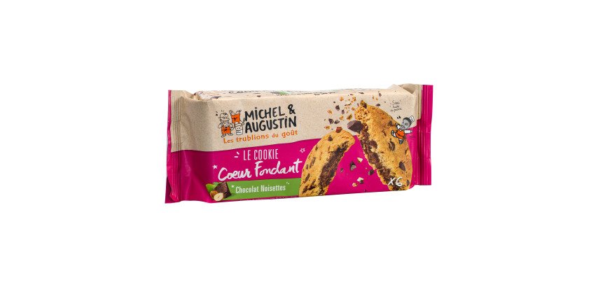 Cookie coeur fondant chocolat noisette Michel et Augustin - Boîte de 180 g