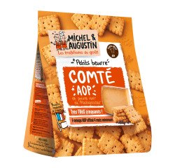 Kleine gezouten koekjes met Comté AOP en zwarte peper uit Madagascar Michel en Augustin - Zakje van 100 g