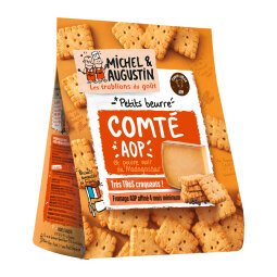 Petits beurre salés au Comté AOP et poivre noir de Madagascar Michel et Augustin - Sachet de 100 g