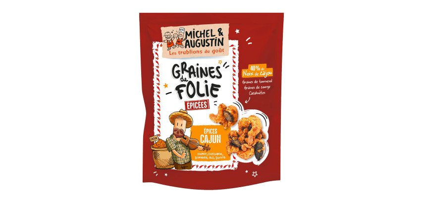 Graines de folie épices cajun Michel et Augustin - Sachet de 95 g