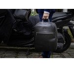 Zaino in pelle per laptop-pc Exactive nero - Ideale per 14"