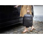 Zaino in pelle per laptop-pc Exactive nero - Ideale per 14"