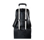 Zaino in pelle per laptop-pc Exactive nero - Ideale per 14"