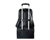 En_zaino in pelle per laptop-pc exactive nero