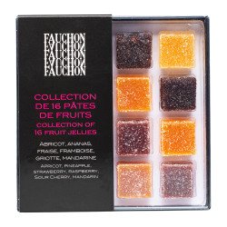 Collectie van 16 vruchtenpasta's - Fauchon - Doos van 210 g