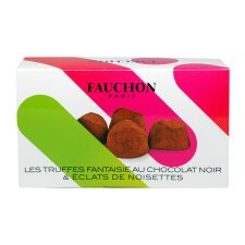 Truffes au chocolat noir et éclats de noisettes - Fauchon - Boîte de 100 g