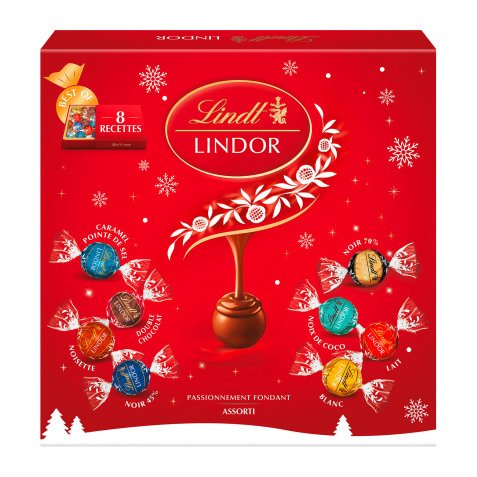 Assortimentdoos met Lindor-chocolaatjes - Lindt - Doos van 371 g