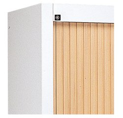 Armadio a serrandina Bruneau l 120 x p 45 cm in tre altezze disponibili