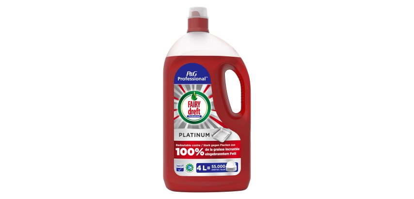 Liquide vaisselle mains concentré Fairy professionnal Platinium - Bidon de 4 L