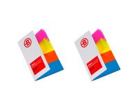 Segnapagina Bruneau 5 x 2 cm colori fun 160 unità 1+1 omaggio