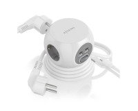 Regleta de sobremesa 3 tomas + 2xUSB-C + 2xUSB-A 1.4M AISENS®