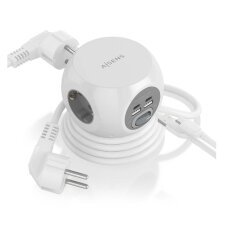 Regleta de sobremesa 3 tomas + 2xUSB-C + 2xUSB-A 1.4M AISENS®