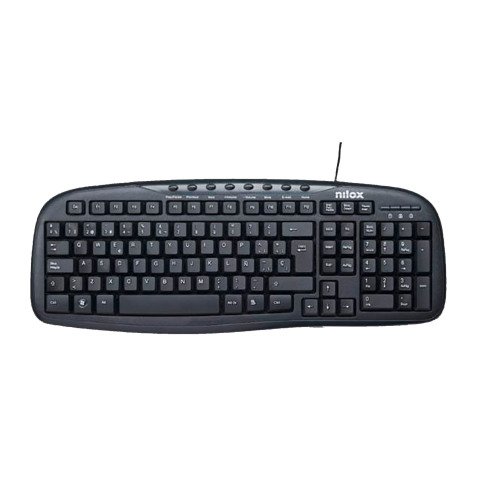 Teclado con cable USB Multimedia Nilox Español