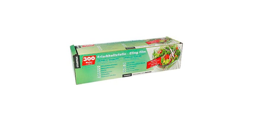 Film alimentaire étirable Polyéthylène, largeur 30 cm - Rouleau de 300 m