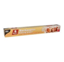 Papel de horno marrón, ancho 38 cm - Rollo de 8 m