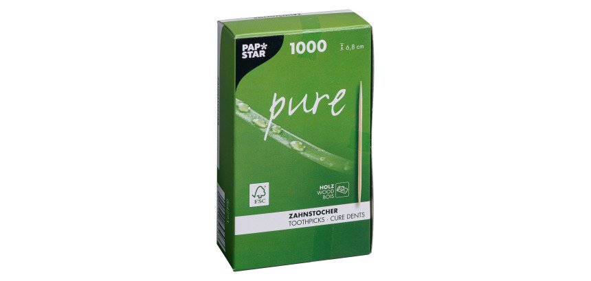 Cure-dent en bois - Lot de 1000