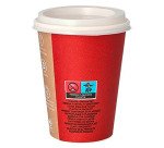 Gobelet en carton avec couvercle To Go 30 cl - Lot de 10