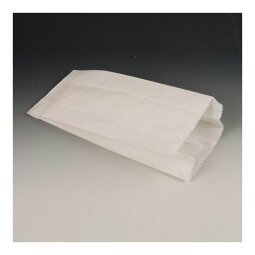 De_sachet à soufflet en papier, blanc