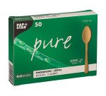 Cuillère Fingerfood en bambou natruel - Lot de 50