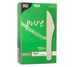 Couteau en papier blanc - Lot de 100