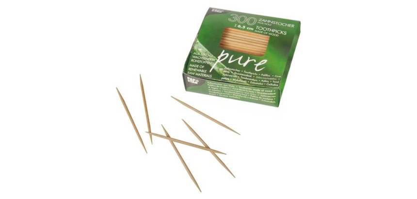 Cure-dent en bois - Lot de 300