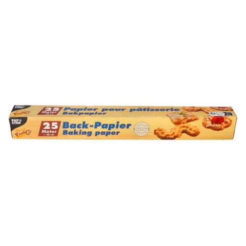 Papel de horno antigrasa marrón, ancho 38 cm - Rollo de 25 m