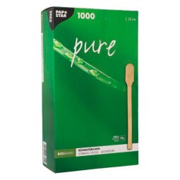 En_touillette 'pure', longueur, 130 mm, en bois