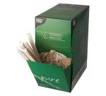 Agitateur en bois emballé individuellement longueur 14 cm - Boîte distributrice de 1000