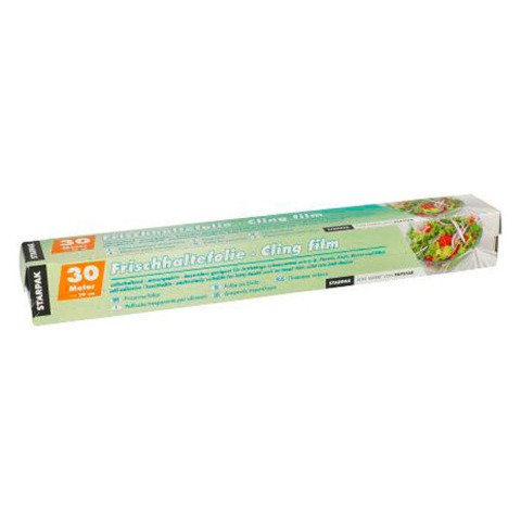 Film estirable de polietileno para alimentos, ancho 29 cm - rollo de 30 m