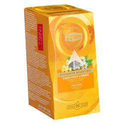 Infusion camomille tilleul Lipton Exclusive Selection - Boîte de 25 sachets pyramides