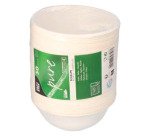 Coupelle en canne à sucre 200 ml, blanche - Lot de 50