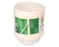 Coupelle en canne à sucre 200 ml, blanche - Lot de 50