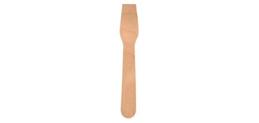 Cuillère à glace en bois naturel - Lot de 100
