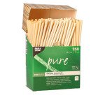 Paille en paille Longueur 15 cm - Lot de 250