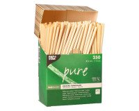 Paille en paille Longueur 15 cm - Lot de 250