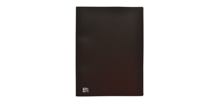 Protège-documents Oxford Initial polypropylène A4 noir 50 pochettes - 100 vues