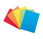 Cartelline a tre lembi in cartoncino Cartex 200 grammi colori accesi assortiti confezione da 25 pezzi