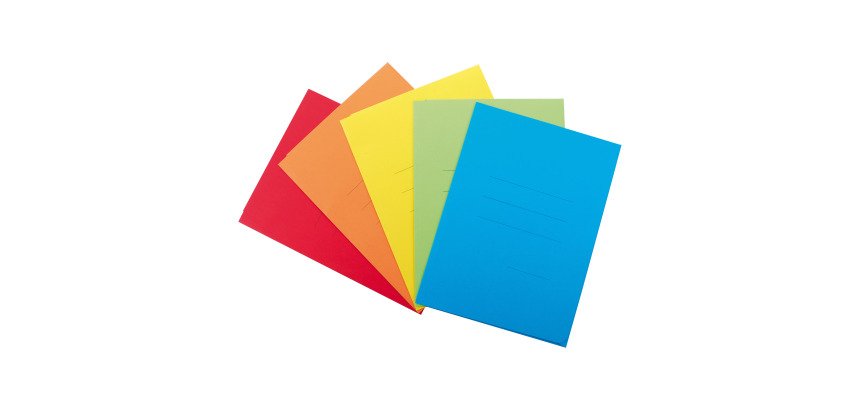 Cartelline a tre lembi in cartoncino Cartex 200 grammi colori accesi assortiti confezione da 25 pezzi