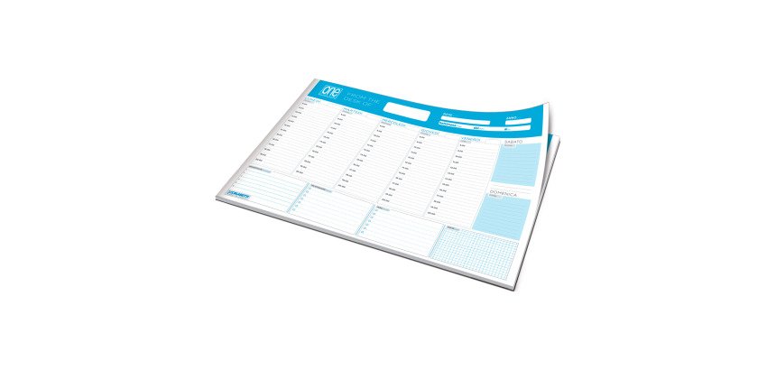 Planner settimanale- A3 60 ff 80 g One Color Blasetti