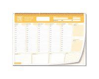 En_planner settimanale spiralato one color a3 80g