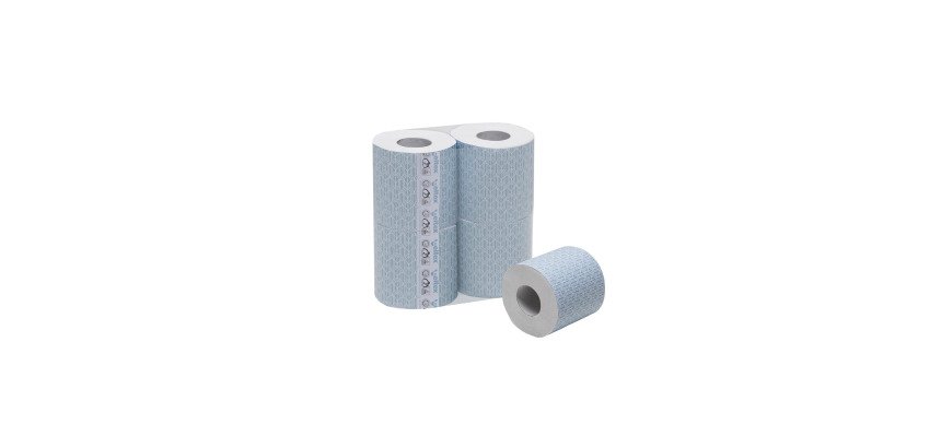 Carta igienica fascettata 3 veli con decoro Cotton Flower - 40 rotoli
