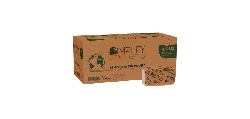 Asciugamano piegato V Simplify - 10 clip da 206 servizi