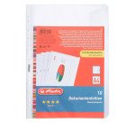 Pochette perforée avec rabat, A4, grainé